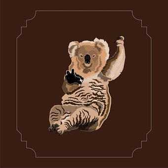 Koala, Baum, Natur, Wald, Tier, Vektor