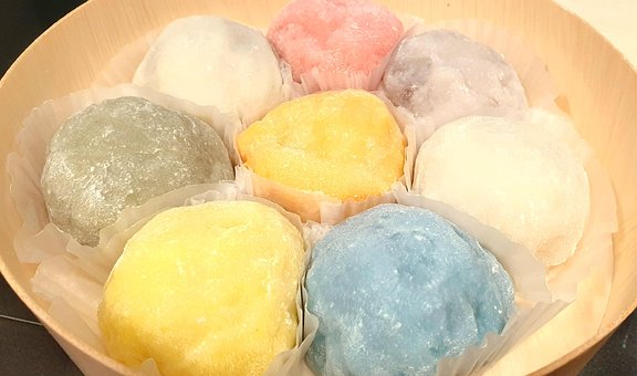 Pastel De Arroz Glutinoso, Mochi