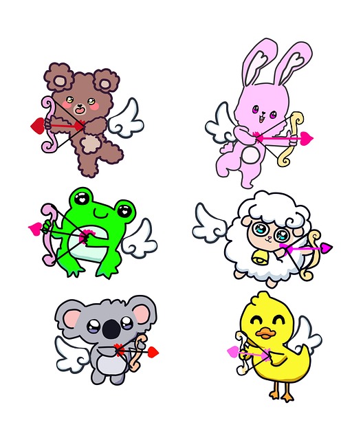 Free Valentine'S Day Animals illustration and picture