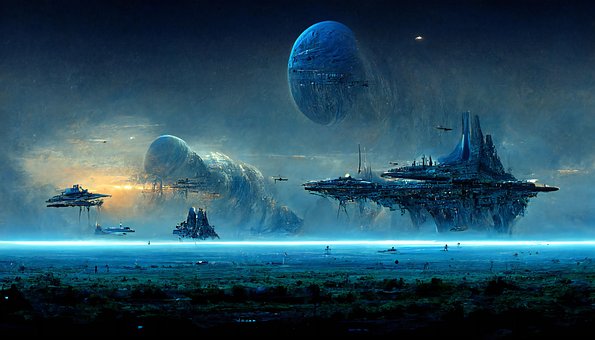 Free Futuristic Space illustration and picture