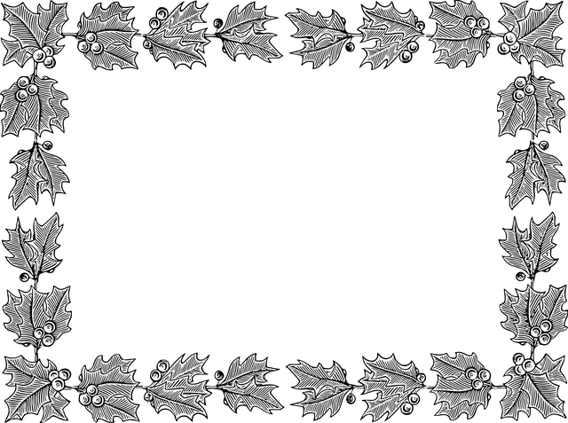 Free frame border flourish vector
