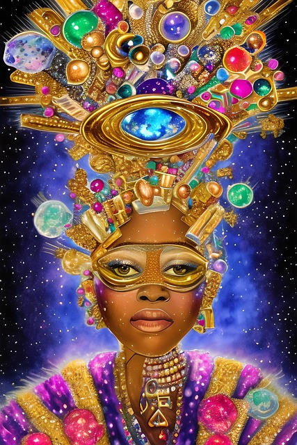 ai generated, kwanzaa, child, season, holiday, african, beautiful, girl, portrait, colorful, colors, festive, festive season, celebration, festival, african-american, culture, karamu, feast, harvest, food