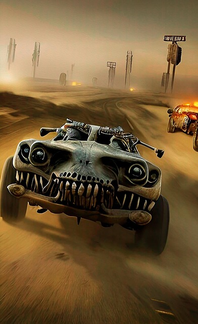Free race car fantasy illustration