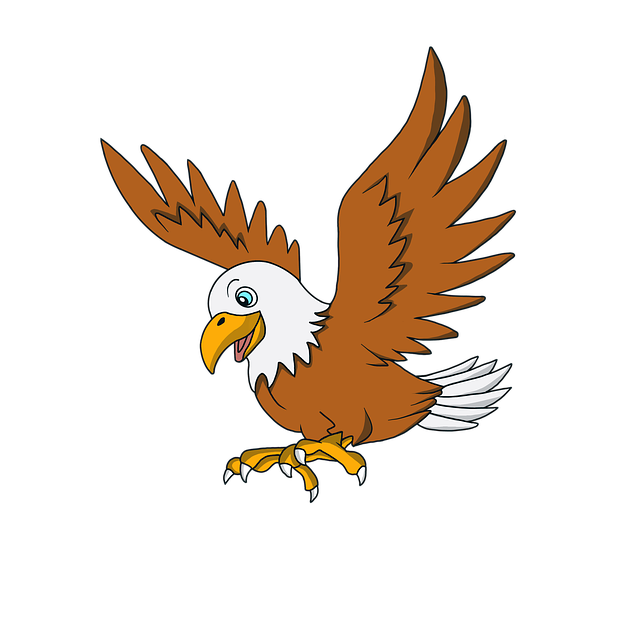 Free bird flying animal illustration