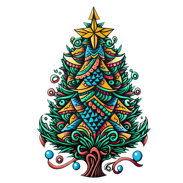 Free christmas winter artwork illustration