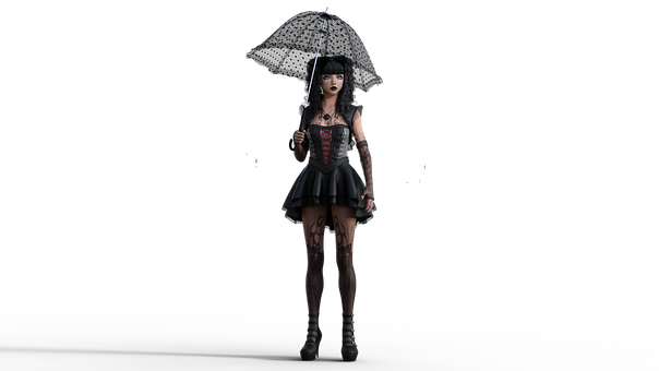 Goth, Mode, Porträt, Weiblich, Mädchen