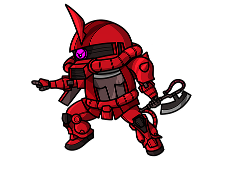 Robot, Traje Móvil, Zakú Rojo