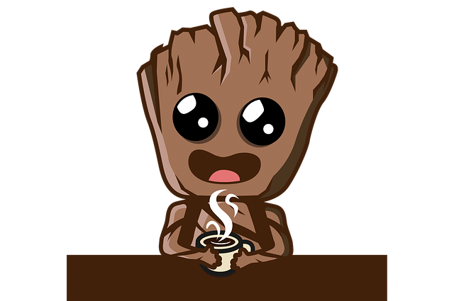 Groot, Café, Relajarse, Enfriar