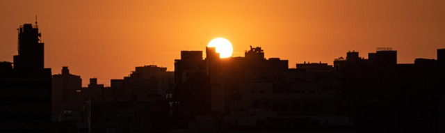 Horizonte, Paisaje Urbano, Atardecer