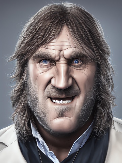 Free generated man big head illustration