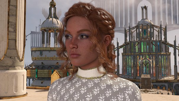 Frau, Weiblich, Kleid, Hintergrund