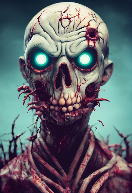 Download free HD stock image of Zombie Horror Free zombie horror scary illustration