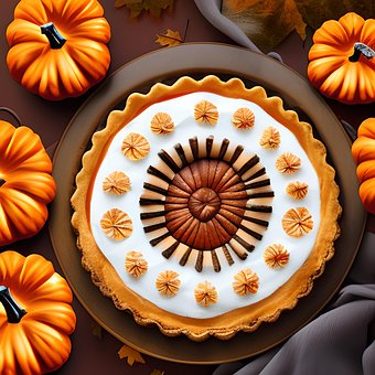 Free Ai Generated Pumpkin Pie photo and picture