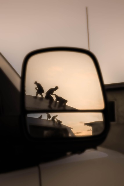 Trabajadores, Atardecer, Espejo, México