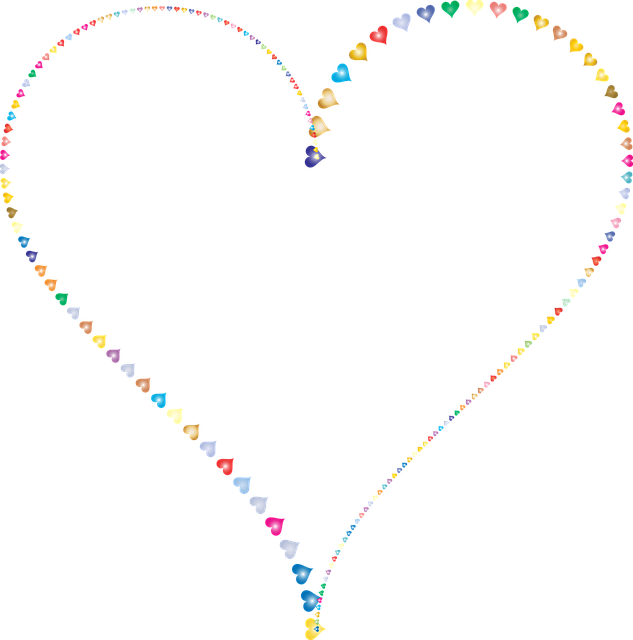 Free heart love frame vector