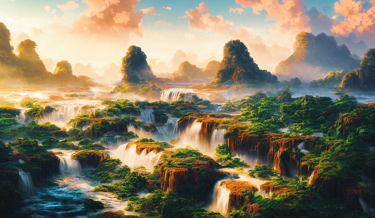 Waterfall - free online jigsaw puzzle photo