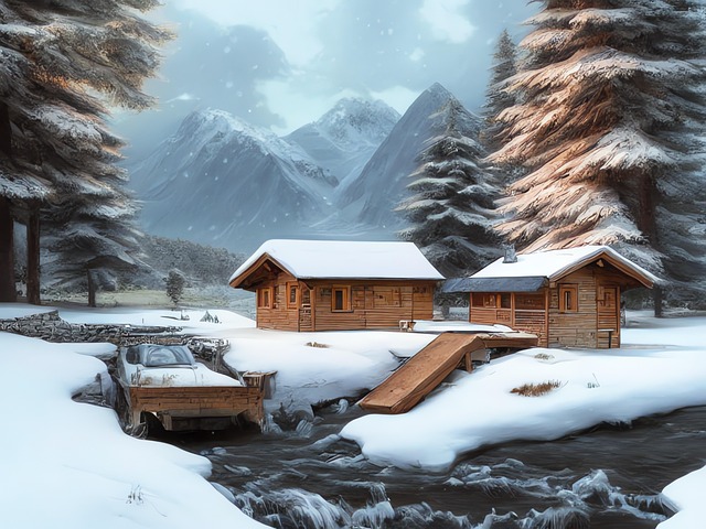 Free generated savoyard landscape landscape illustration
