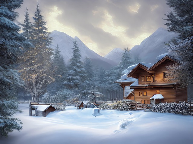 Free generated savoyard landscape landscape illustration