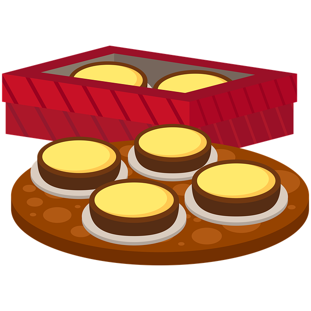 Free chocolate custard pie illustration