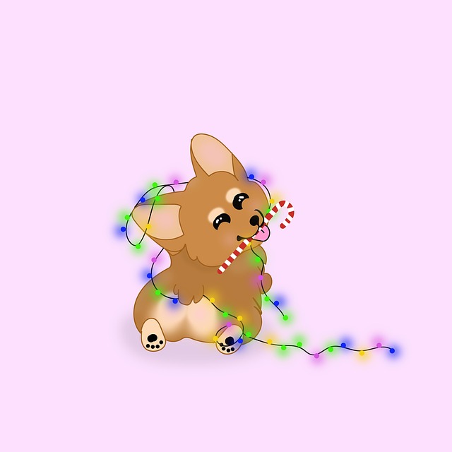 Free dog puppy corgi illustration