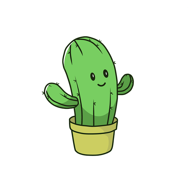 Free plant cactus pot illustration