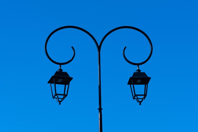 Straßenlampe, Lampe, Straße, Himmel