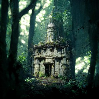 Ruine, Castelul, Ruinele, Woods, Pădure