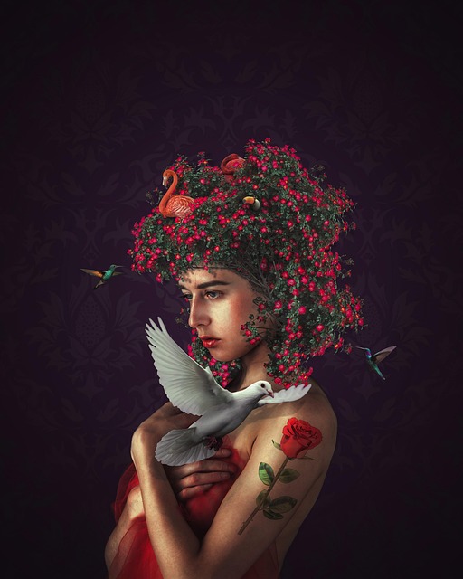Vrouw, Bloem Achtergrond, Mooie Bloemen