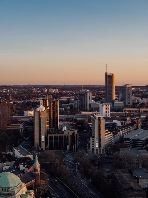 Zonsondergang, Natuur, Stad, Stedelijk