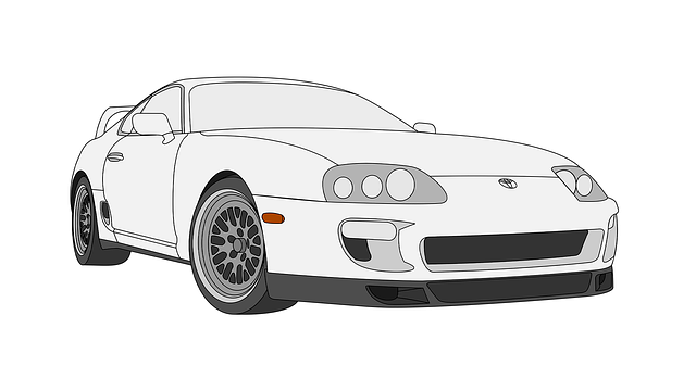 Toyota, Toyotasupra, Oben, Zeichnung
