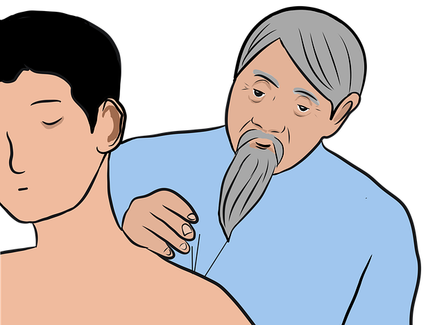 Free traditional chinese medicine acupuncture cartoon illustration