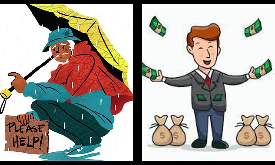 Free Rich Poor photo and picture