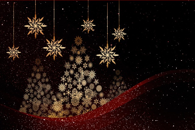 Weihnachtsbaum, Schneeflocken