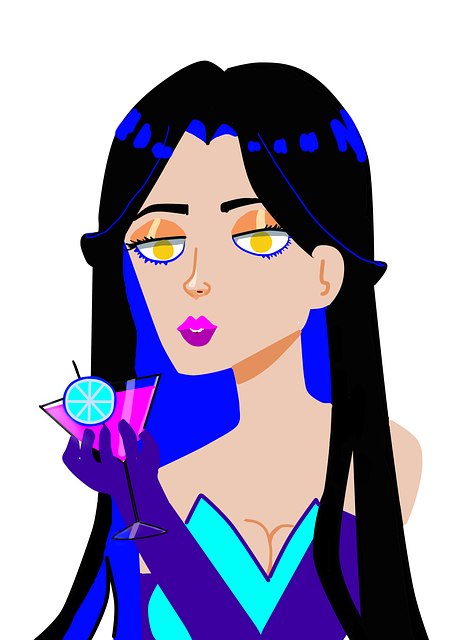 Free Girl Alcohol illustration and picture