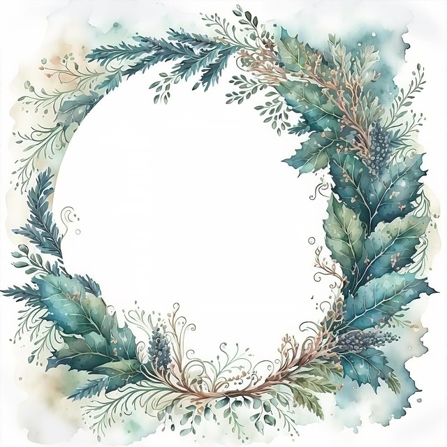 Free garland sheets foliage illustration