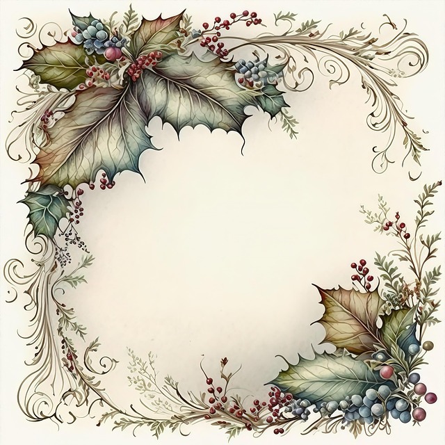 Free garland sheets foliage illustration