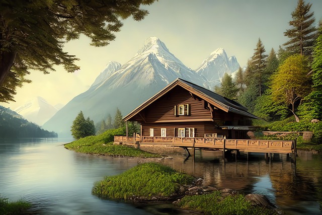 Free generated savoyard landscape landscape illustration
