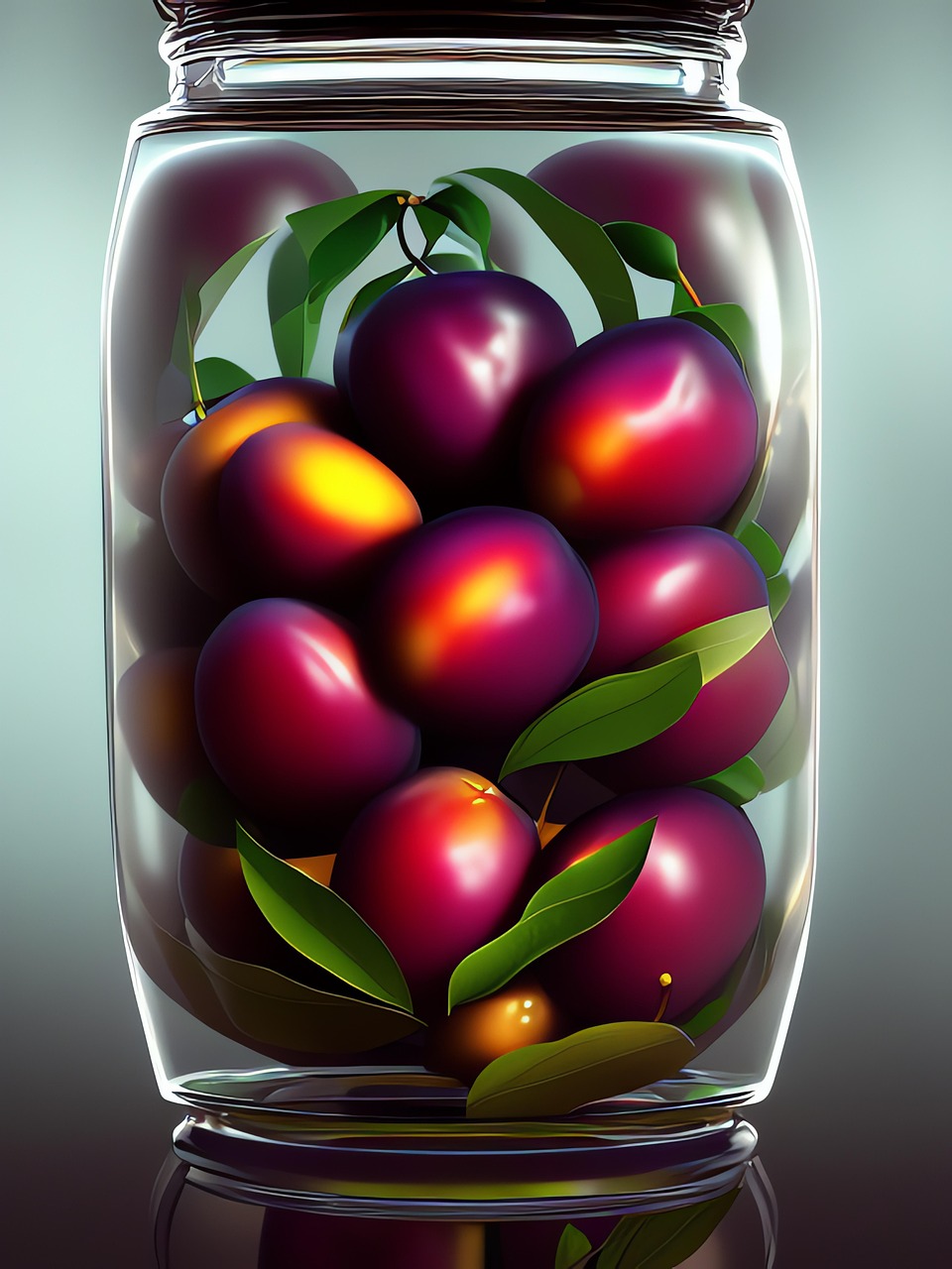 Free generated plum fruit illustration