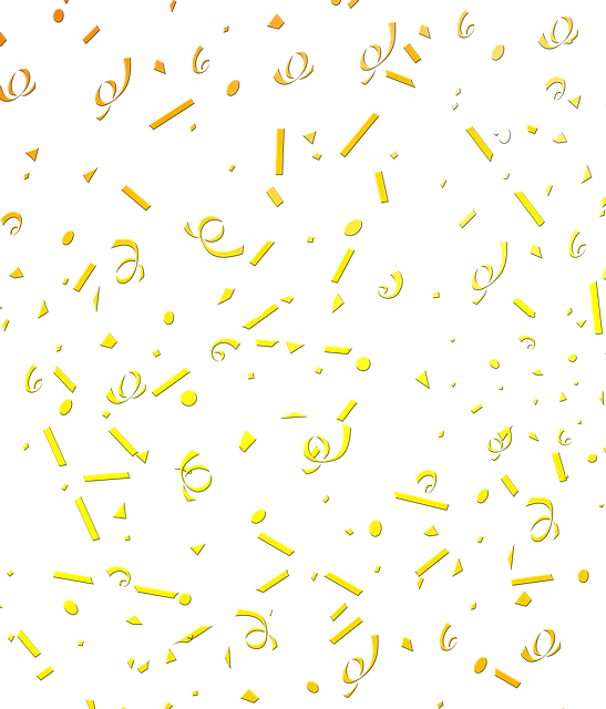 Free Confetti Golden Confetti illustration and picture