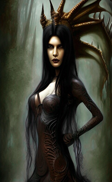 Free woman queen crown illustration