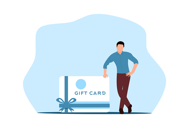 Free gift card business coupon vector