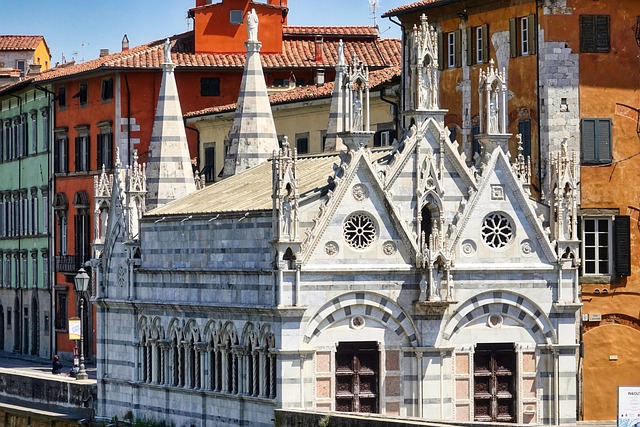 Kirche, Dorn Kirche, Italien, Pisa, Arno