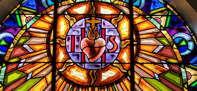 Free Stained Glass Heart photo and picture