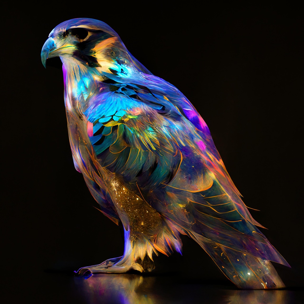 Download Colorful, Bird, Falcon. Royalty-Free Stock Illustration Image