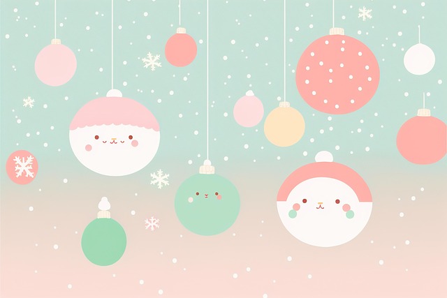Free christmas festive background illustration