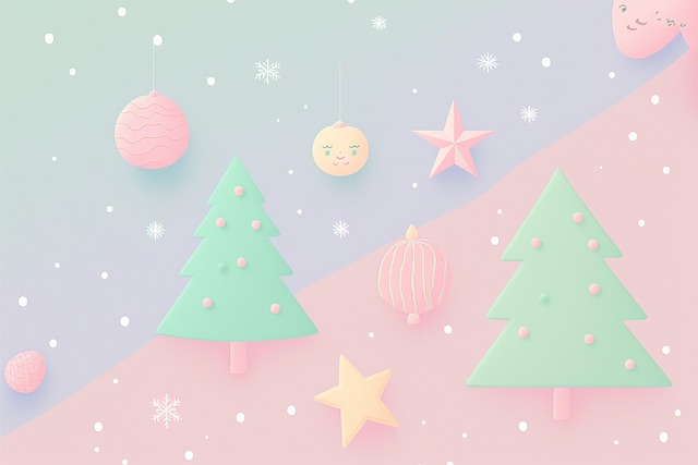 Free christmas festive background illustration
