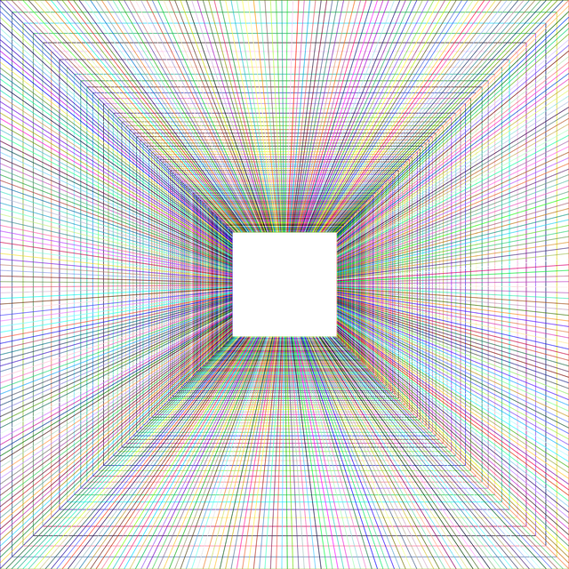 Free tunnel nature hallway illustration
