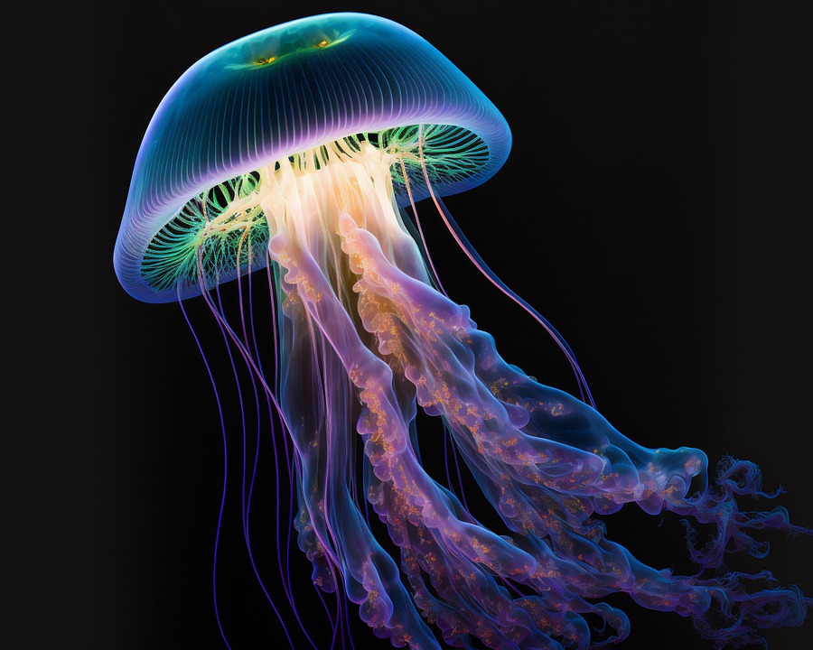 Jellyfish Underwater Minimalism Free photo on Pixabay