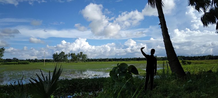 Vila, Natureza, Céu, Campo