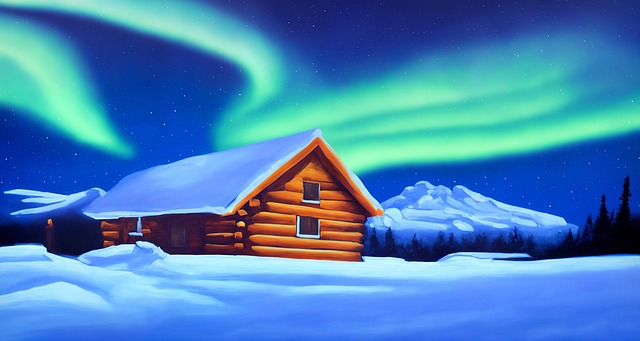 Free log cabin house home illustration